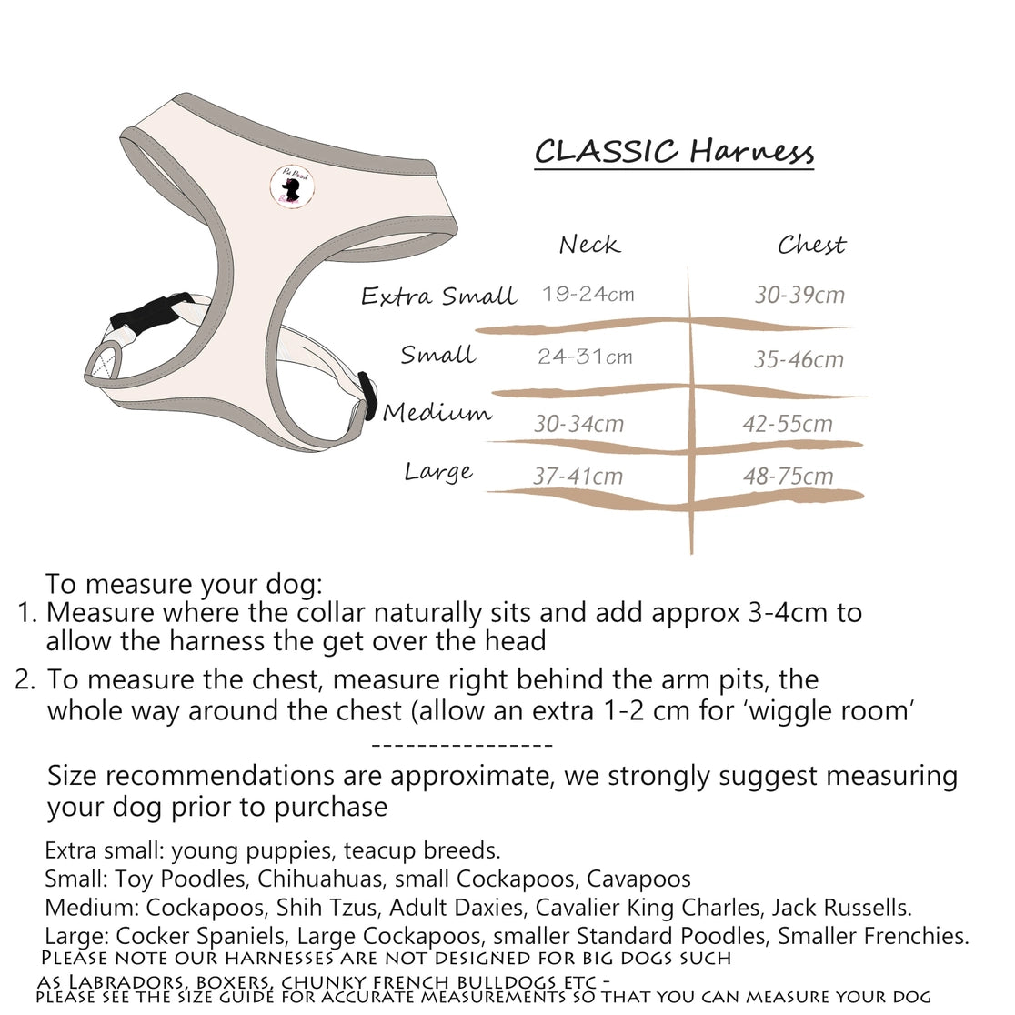 Peach & Ivy Blossom Puppy Harness