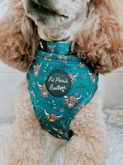 Happy Highland Cow Puppy Dog Harness (Harness Only)
