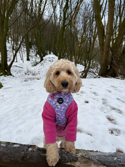Lucky Little Lavender Daisies Dog Harness (Harness Only)