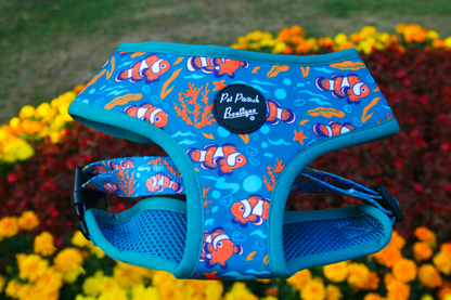 Under the Sea Puppy Dog Harness (Fish/ Blue/Summer)