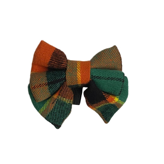 Squirrel Chaser Tartan Sailor Dog Bow Tie (Uk Handmade)