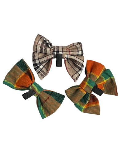Squirrel Chaser Tartan Dog Classic Bow Tie (Uk Handmade)