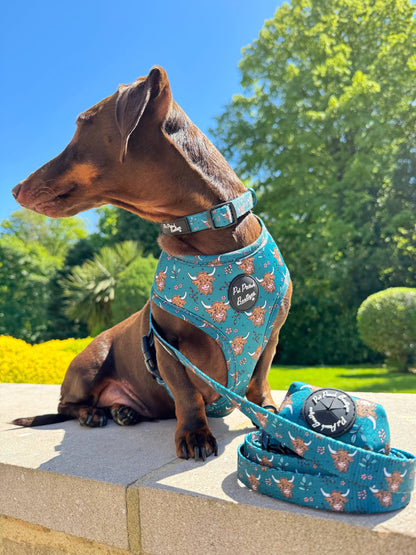 Happy Highland Cow Puppy Dog Harness (Harness Only)