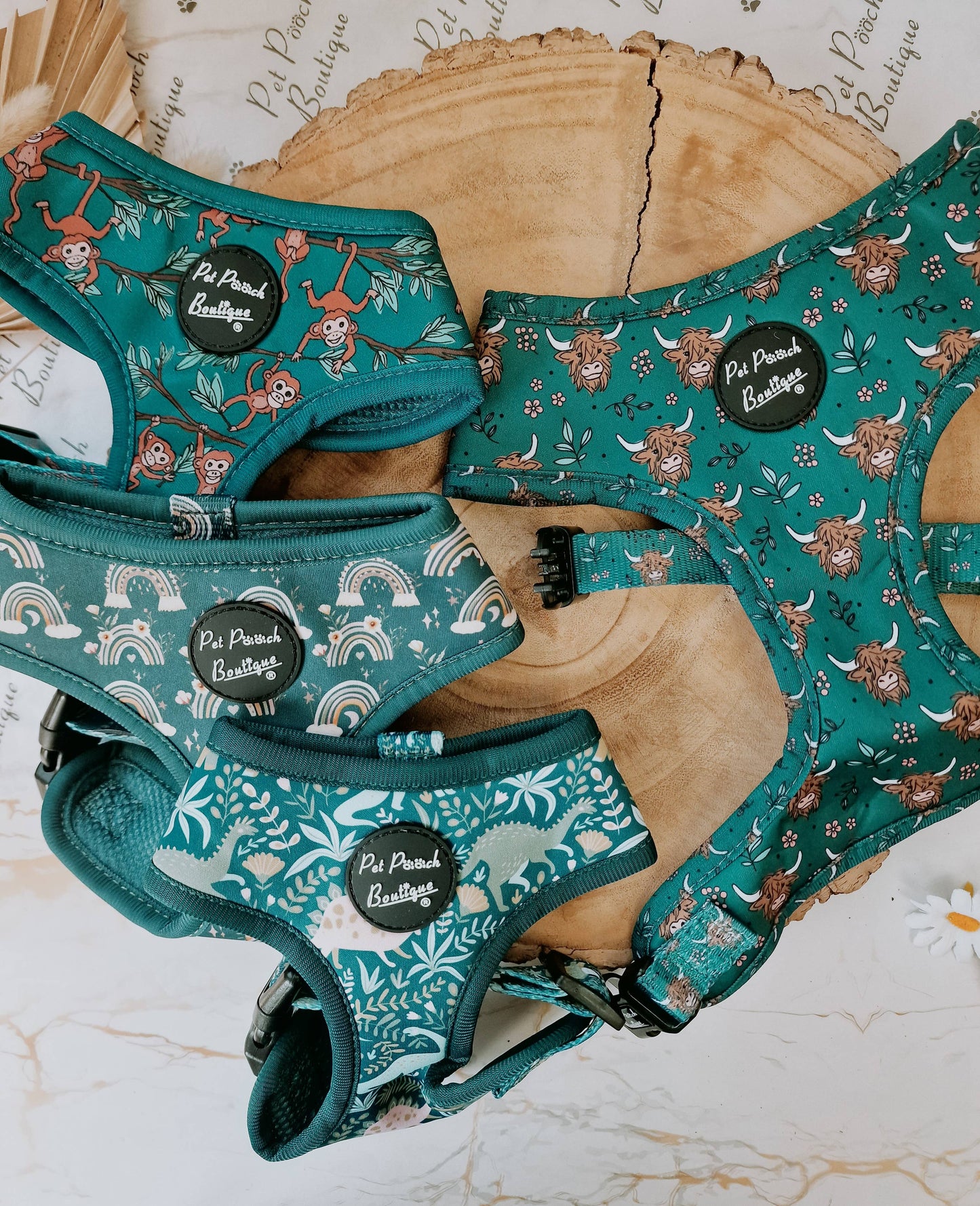Happy Highland Cow Puppy Dog Harness (Harness Only)