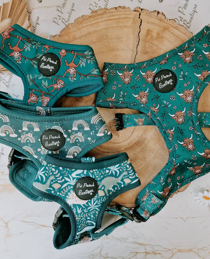 Happy Highland Cow Puppy Dog Harness (Harness Only)